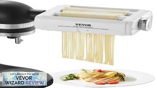 VEVOR Pasta Attachment for KitchenAid Stand Mixer 3IN1 Stainless Steel Pasta Roller Review [upl. by Palgrave]