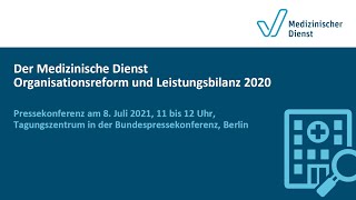 Der Medizinische Dienst  Organisationsreform und Leistungsbilanz 2020 [upl. by Ahsaela367]