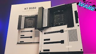 A PLACA MÃE MAIS BONITA E MINIMALISTA DE TODAS NZXT B550 N7 REVIEW [upl. by Ynej105]