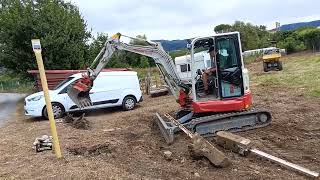 LIMPIEZA DE TERRENO ABANDONADOEXCAVADORA TAKEUCHI TB335RDUMPER WACKER NEUSON 1501 [upl. by Wavell]