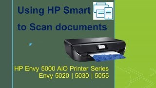 HP Envy 5020  5030  5055  Scan multiple pages and save as a PDF document using HP Smart [upl. by Kall]