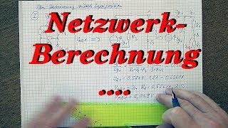 Netzwerkberechnung 47  Superposition Stromquellenanteile [upl. by Adnorahs]