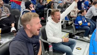 Blues fans get surprised with glass seat upgrade [upl. by Manup]