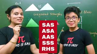 Class 9 Maths Triangles Introduction amp All Basic Concepts in Easy way  Congruent Triangles  CBSE [upl. by Ellerahs706]