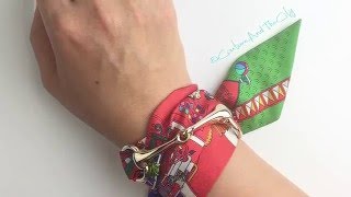 Hermes Twilly And Scarf Ring As A Bracelet [upl. by Suitangi649]