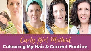 Curly Girl Method  Colouring My Hair amp Current Styling Routine  Home Family Life [upl. by Pellikka564]