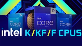 Intel K vs KF vs F Qual é a diferença [upl. by Nwahsem]