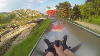 Cresta Run Toboggan POV  Llandudno Ski Centre [upl. by Gravante838]