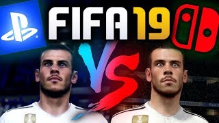 FIFA 19 para Nintendo SWITCH VS PS4 ⚽ COMPARACIÓN GRÁFICOS y MODOS de juego [upl. by Herahab173]