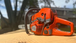 Husqvarna 592xp review by actual Timber Cutter [upl. by Hsan237]