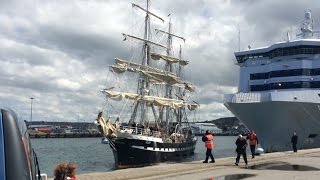 Larrivée du Belem dans le port de Cherbourg [upl. by Javed205]