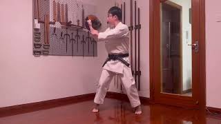 Online Karate Enbukai  Shorin Ryu Naihanchi Nidan 小林流 ナイハンチ二段） [upl. by Glyn613]