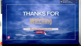 LIVE ABUNDANT LIFE CHRISTIAN CHURCH [upl. by Yerahcaz]