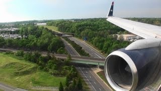 Fantastic Crosswind HD 757 Landing in Charlotte [upl. by Adnawyt]