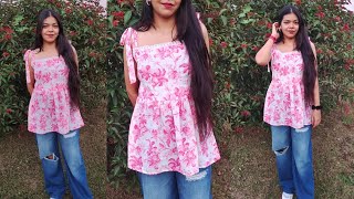 Latest summer top beautiful top cutting and stitching [upl. by Dnar214]