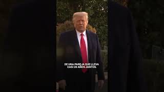 Trump celebra con un incómodo beso a su esposa [upl. by Apps]