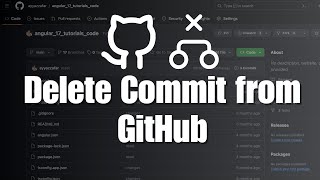 How to delete a commit from GitHub [upl. by Sarene]