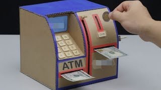 how to make ATM machine at home [upl. by Stanwinn]