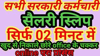 Salary Slip Kaise Nikale  How To Download Salary Pay Slips  सैलरी स्लिप डाउनलोड salary slip kaise [upl. by Sokcin]