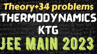 Crash Course Physics JEE Main 2023  Thermodynamics Kinetic theory of gases revision NEETClass 11 [upl. by Lati]