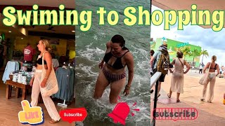 Swimming to Shopping travel beach youtubevdo travelblogger travelvlog trending [upl. by Ernest745]