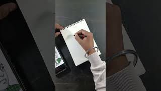 Dr BR Ambedkar drawing outlining tutorialsubscribe art drawing sketch sappot art [upl. by Einnok]