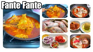 Authentic Ghanaian Fante Fante recipe  red snapper stew  fresh fish stew  red fish stew  recipe [upl. by Nylle688]