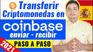 Como enviar y recibir criptomonedas en coinbase  Enviar criptomonedas a otros Wallets con Coinbase [upl. by Heda]