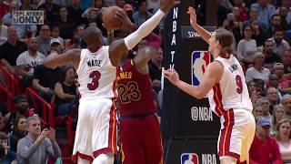 Relive All Of DWade amp Lebron James Blocks On Each Other [upl. by Nho]