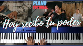 Hoy Recibo Tu poder  Priscilla Bueno  PIANO TUTORIAL 🎹 [upl. by Auhso]