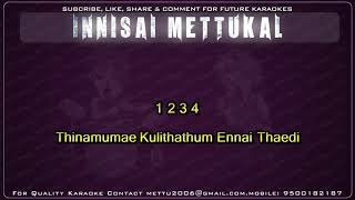 வசீகரா என் நெஞ்சினிக்க  Vaseegara en nenjinika  Tamil Karaoke Songs  Innisai Mettukkal [upl. by Etnohc207]