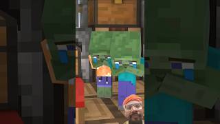 zombies mother got fever  minecraft shortvideo zombie youtubeshorts cartoon [upl. by Akineg]