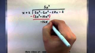 PreCalculus  How to divide polynomials using long division [upl. by Adnorrahs]