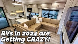 RVs in 2024 look like THIS NEW 2024 Brinkley Model G 3950 fifth wheel toy hauler [upl. by Reedy]