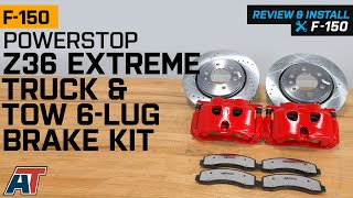 20122020 F150 PowerStop Z36 Extreme Truck and Tow 6Lug Brake Rotor Review amp Install [upl. by Marcell363]