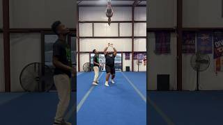 Sunday stunt session🫶🏼 cheerleading stunt athlete sports tumbling [upl. by Assiral]