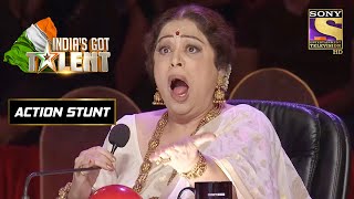 Judges को यह Act क्यों लगा Disgusting  Indias Got Talent Season 4  Action Stunt [upl. by Epps]