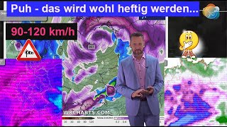 Das wird wohl heftig werden PolarluftVorstoß mit Schnee amp Sturm Wettervorhersage 1421112024 [upl. by Lolita]