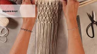 Tutorial Leer macramé bloemenhangers maken  iHobby [upl. by Katleen]