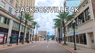 Jacksonville 4K  City Downtown Drive [upl. by Joete359]