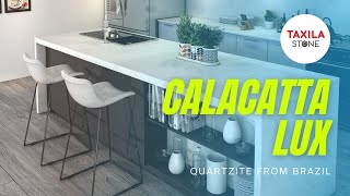 Calacatta Lux Beautiful White Quartzite Marble  Countertops [upl. by Lissa]