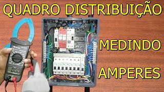 COMO MEDIR AMPERAGEM NO QUADRO DE DISTRIBUIÇAO COM MULTIMETRO DIGITAL ENERGIA ELETRICA POR ONIVALDO [upl. by Nollad]