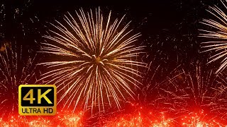 Colorful Firework with Sounds Screensaver 4K UltraHD [upl. by Amik]