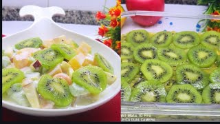 2 kiwi recipes  kiwi pudding  kiwi sweet salad [upl. by Arliene]