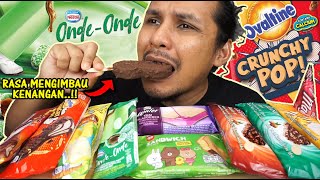 BARU aiskrim ONDEONDE dan aiskrim OVALTINE viral mukbang malaysia OVALTINE CRUNCHY POP [upl. by Ibot583]