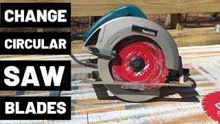 How To Change Circular Saw Blades [upl. by Nerradal404]