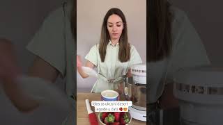 Idea za ukusni desert  Jagode u čaši 🍓🍓 vitapur rosmarino kitchenrobot dessert strawberries [upl. by Stralka]