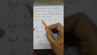 how to find activation energy  Arrhenius frequency equation  Ea value [upl. by Ahsinawt]