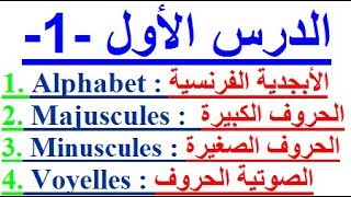 تعلم اللغة الفرنسية بسهولة وسرعة الدرس الأول  1  تعلم اللغة الفرنسية [upl. by Ihsakat]