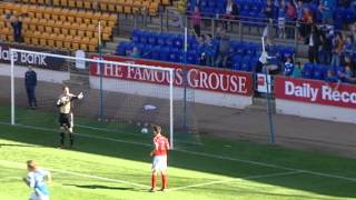 Nigel Hasselbaink Goal St Johnstone 12 Aberdeen 18082012 [upl. by Nairred]